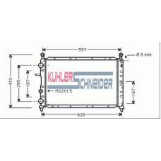 1700521 KUHLER SCHNEIDER Радиатор, охлаждение двигател