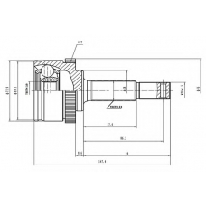 AW1510276A AYWIPARTS Шарнирный комплект, приводной вал