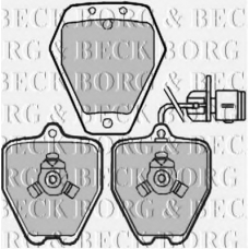 BBP1944 BORG & BECK Комплект тормозных колодок, дисковый тормоз