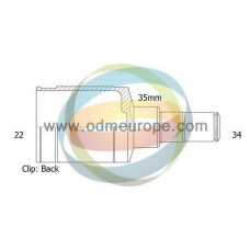 14-236038 ODM-MULTIPARTS Шарнирный комплект, приводной вал