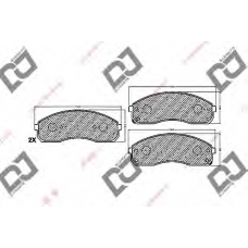 BP1290 DJ PARTS Комплект тормозных колодок, дисковый тормоз