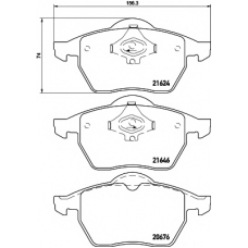 8DB 355 007-881 HELLA PAGID Комплект тормозных колодок, дисковый тормоз