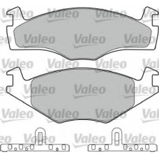 551027 VALEO Комплект тормозных колодок, дисковый тормоз