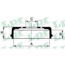 7D0090 LPR Тормозной барабан