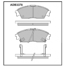 ADB3378 Allied Nippon Тормозные колодки