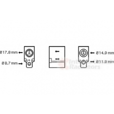 43001336 VAN WEZEL Расширительный клапан, кондиционер