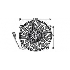 32VC003 ELECTRO AUTO Вентилятор, охлаждение двигателя