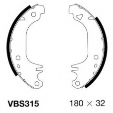 VBS315 MOTAQUIP Комплект тормозных колодок