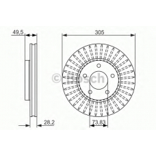 0 986 479 698 BOSCH Тормозной диск