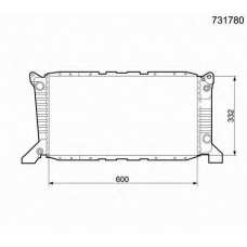 731780 VALEO Радиатор, охлаждение двигателя