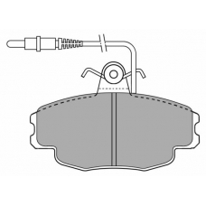 FBP-0762 FREMAX Комплект тормозных колодок, дисковый тормоз