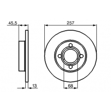 0 986 478 016 BOSCH Тормозной диск