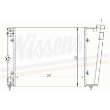 65120 NISSENS Радиатор, охлаждение двигателя