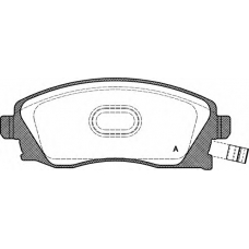 BPA0774.12 OPEN PARTS Комплект тормозных колодок, дисковый тормоз