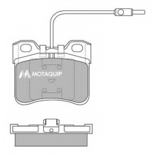 LVXL401 MOTAQUIP Комплект тормозных колодок, дисковый тормоз