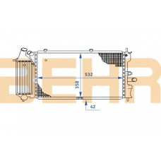 2108667 BEHR Radiator