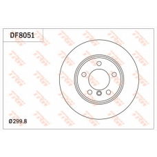 DF8051 TRW Тормозной диск