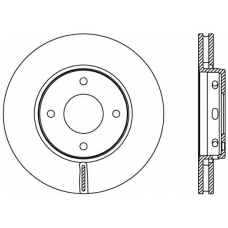 BDA2403.20 OPEN PARTS Тормозной диск