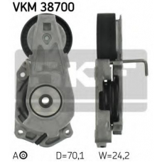 VKM 38700 SKF Натяжной ролик, поликлиновой  ремень