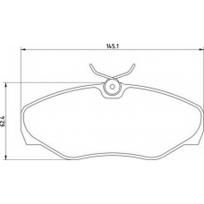 363700201424 MAGNETI MARELLI Комплект тормозных колодок, дисковый тормоз