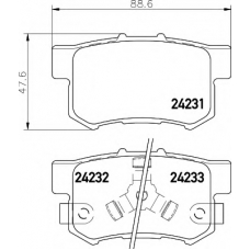 N-1393 COBREQ Комплект тормозных колодок, дисковый тормоз