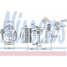 89096 NISSENS Компрессор, кондиционер