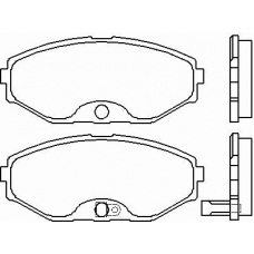 P 56 045 BREMBO Комплект тормозных колодок, дисковый тормоз