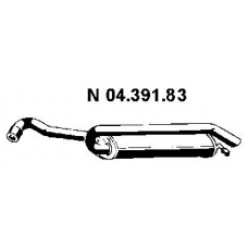 04.391.83 EBERSPACHER Глушитель выхлопных газов конечный