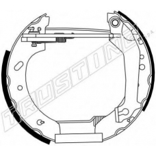 6272 TRUSTING Комплект тормозных колодок