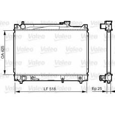 735405 VALEO Радиатор, охлаждение двигателя