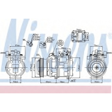 89166 NISSENS Компрессор, кондиционер
