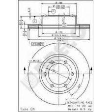 BS 8291 BRECO Тормозной диск