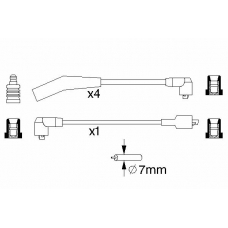 0 986 357 094 BOSCH Комплект проводов зажигания