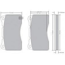 FBP-1702 FREMAX Комплект тормозных колодок, дисковый тормоз
