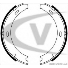 V30-0490 VEMO/VAICO Комплект тормозных колодок, стояночная тормозная с