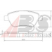 37360 ABS Комплект тормозных колодок, дисковый тормоз