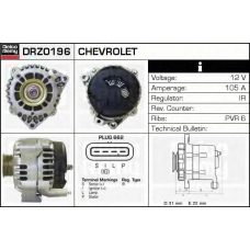DRZ0196 DELCO REMY Генератор