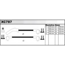 XC787 QUINTON HAZELL Комплект проводов зажигания