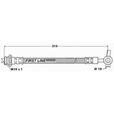 FBH7509 FIRST LINE Тормозной шланг