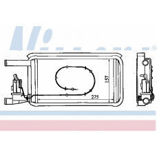 71805 NISSENS Теплообменник, отопление салона