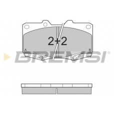 BP3319 BREMSI Комплект тормозных колодок, дисковый тормоз