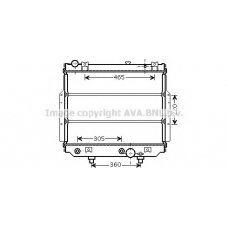 JEA2038 AVA Радиатор, охлаждение двигателя