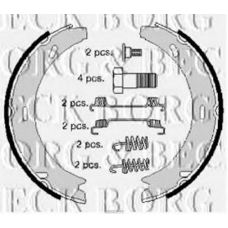 BBS6199 BORG & BECK Комплект тормозных колодок