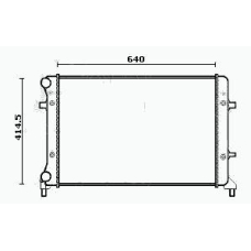 RM0804 EQUAL QUALITY Радиатор, охлаждение двигателя