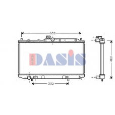 140048N AKS DASIS Радиатор, охлаждение двигателя