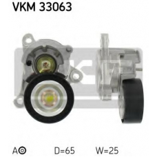 VKM 33063 SKF Натяжной ролик, поликлиновой  ремень