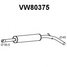 VW80375 VENEPORTE Средний глушитель выхлопных газов