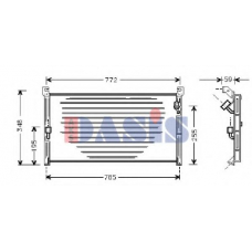 212140N AKS DASIS Конденсатор, кондиционер