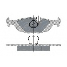 SP 146 SCT Комплект тормозных колодок, дисковый тормоз