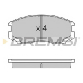 BP2732 BREMSI Комплект тормозных колодок, дисковый тормоз